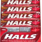 HALLS Base Cherry Menthol Cough Suppressant Drops Sticks 20 counts