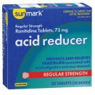 McK sunmark Acid Reducer Tablets Regular Strength 75 mg Strength 30 per Box