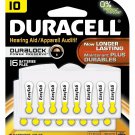 Duracell  Easy Tab Hearing Aid Zinc Air Battery, #10 Size, 16/pack
