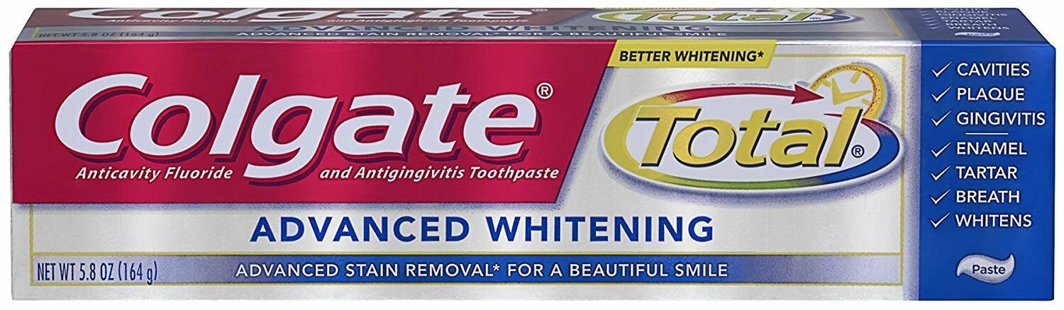 Colgate Total Advanced Whitening Gel Toothpaste 5.8 OZ