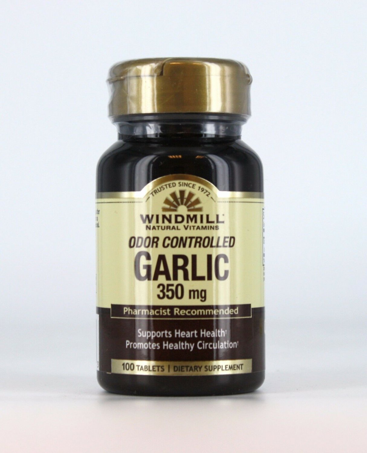 Windmill Garlic 350 mg Odor-Controlled 100 CT Heart and Cardiovascular Health