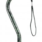 Carex Height Adjustable Designer Offset Cane Wrist Strap and Soft Cushion- Green