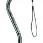 Carex Height Adjustable Designer Offset Cane Wrist Strap and Soft Cushion- Green