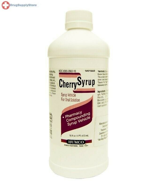 Humco Cherry Pharmacy Compounding Syrup 16 Oz