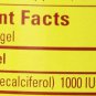 Nature Made Vitamin D3 1000 IU Mega Size 300-Count Liquid Softgels