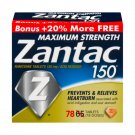 Zantac 150mg Maximum Strength Acid Reducer Relieves Heartburn 78 Tabs