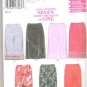 Simplicity New Look Pattern 6919 Size A 6-16, Seven Skirts