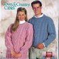 Red Heart Cable Sweater Patterns to Knit Coats Clark Lw1192 Sz Xsm - Xlg
