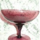 Amethyst Purple Margarita or Tea Lite Glass with Twisted Stem
