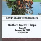 Matchbook Northern Tractor Imple Antwerp NY Kubota 40 Strikes Cover