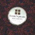 Four Square Tobacco Tin ~ Vintage ~ G Dobie and Son Ripe Brown