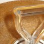Gold Flower Pattern Sandwich Tid-Bit Platter w/Handle Vintage