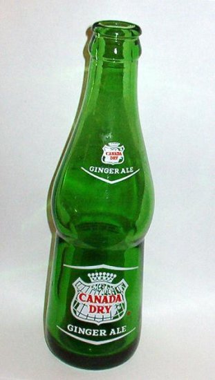 Vintage Canada Dry Ginger Ale Clear 12 fl. oz. Glass Bottle