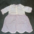 Vintage 1940s 50s Childs Dress Organza and Cotton Exc Cond Handstitched