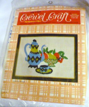Crewel Craft Kit Coffee Break Motif by Sew n Tell Easy Instructions