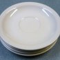 Lot of Four White Restaurant Ware Saucers