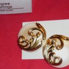 1990 and New in Box Avon Lustrous Filigree Gold Tone Pierced Earrings
