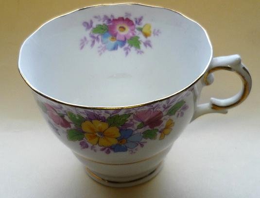 Dainty Cup by Colclough - England Bone China Floral Bouquet