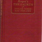 Rogets Thesaurus of English Words and Phrases Hardcopy 1936
