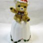 Christmas Bear Bone China Bell Excellent Condition -As New