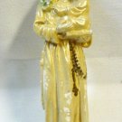 Infant Jesus and St Anthony of Padua Statue Made in France Chalkware 1930s?