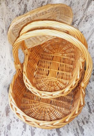 3 Baskets for Storage for Magazines - Crafts - Yarn - Towels