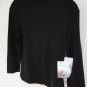 Marsh Landing Black Stretch Mockneck Turtleneck Top - New w Tags Size Small