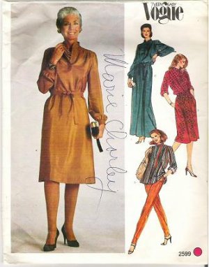Very Easy Vogue Pattern Number 2599 Dress and Top Size 20 1/2