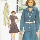 Uncut 1973 Simplicity Pattern 6091 Sz 12 Dress Skirt and Pants Suit