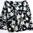 B Bronson Sexy Skirt Black and Cream Floral Pattern Junior Size 13