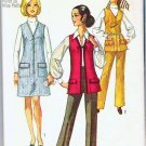 Simplicity Uncut 1970 Pattern 8935 Miss Size 12 Jumper or Vest and Pants