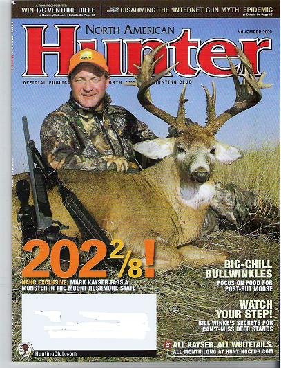 North American Hunter Mag November 2009 Post Rut Moose, Deer Stands