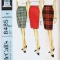 McCalls Pattern 8485 Misses Skirt 26 Waist Vintage 1966