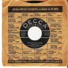 Burl Ives: Bus Stop Song/Thats My Heart Strings Decca 9-30046 45 rpm Burl Ives: Bus Stop Song/Thats My Heart Strings Decca 9-30046 45 rpm