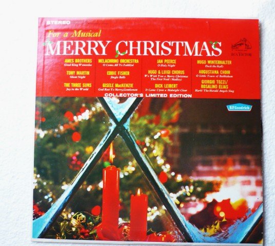 For A Musical Merry Christmas Rca B F Goodrich Stereo lp prs- 163 -1964