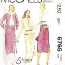 Mccalls Pattern 6765 Jacket Blouse Skirt Sz 14 Petiteable
