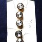 5 Vintage Nony New York Rhinestone Button Covers on Original Card Unused