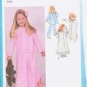 Uncut Simplicity Pattern 9250 Childs Nightgown Pajamas and Robe SZ 5