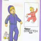 1978 Simplicity Pattern 8692 Hoodie Jacket and Pants Sweatsuit Sz 1 2 3