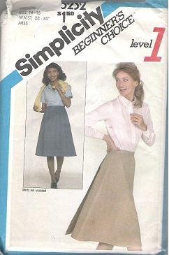 Simplicity Pattern 5232 Classic Back Wrap Skirt Misses Sz Medium 14-16