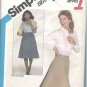 Simplicity Pattern 5232 Classic Back Wrap Skirt Misses Sz Medium 14-16