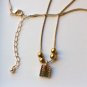 Cache Designer Silvertone and Brasstone Adjustable Necklace - New in Box