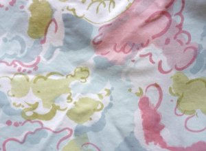 5 Abstract Pattern Fabric - Multi Color Pink Blue - Furniture Curtains 21 x 23 In