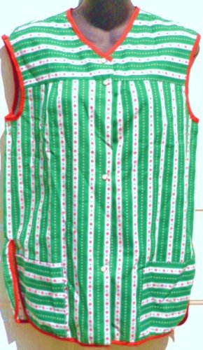 Cobbler Apron As New by Izzy Sz Small -Green White and Red