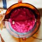 Leather Clutch Evening Bag by Budd - Vintage w Lucite Handle Closure