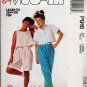 McCalls 1988 Uncut Pattern P916 - 3596 Girls Large Shorts Pants Top