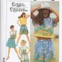 Simplicity Pattern 8605 Shorts, Skirt and Top Ladies Size SM 10-12