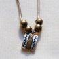 Cache Designer Silvertone and Brasstone Adjustable Necklace - New in Box