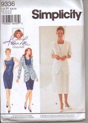 Simplicity Uncut Pattern 9336 Dress and Jacket Kathy Lee Collection Szs 6-8-10