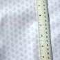 Lilac/Mauve Flowers on white Satiny Fabric Material 44 x 39 inches Remnant